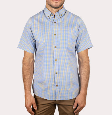 Silueta Regular - Camisa Manga Corta Cuadros R- 1053110684